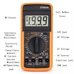 Portable digital multimeter, professional, model DT9205A, orange color